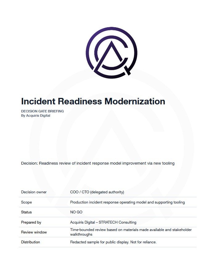 Incident Readiness Assessment - exhibit thumbnail